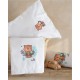 Σεντόνια Βρεφικά Κούνιας Σετ Newborn Liono Cotton Rythmos (105x160) 3Τεμ