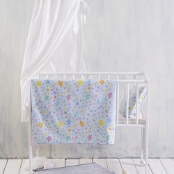 Πάπλωμα Βρεφικό Κούνιας Newborn Glow Blue Cotton Rythmos (110x150) 1Τεμ