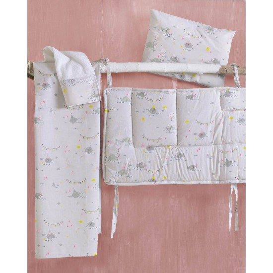 Πάντα Κούνιας Newborn Fouska Grey Cotton Rythmos (43x200) 1Τεμ Πάντα Κούνιας Newborn Fouska Grey Cotton Rythmos (43x200) 1Τεμ