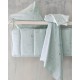 Παπλωματοθήκη Βρεφική Κούνιας Σετ Newborn Jerom Aqua Cotton Rythmos (110x160) 3Τεμ