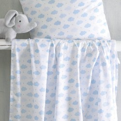 Πάντα Κούνιας Newborn Cloudy Blue Cotton Rythmos (43x200) 1Τεμ Πάντα Κούνιας Newborn Cloudy Blue Cotton Rythmos (43x200) 1Τεμ