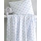 Παπλωματοθήκη Βρεφική Κούνιας Σετ Newborn Cloudy Blue Cotton Rythmos (110x160) 3Τεμ