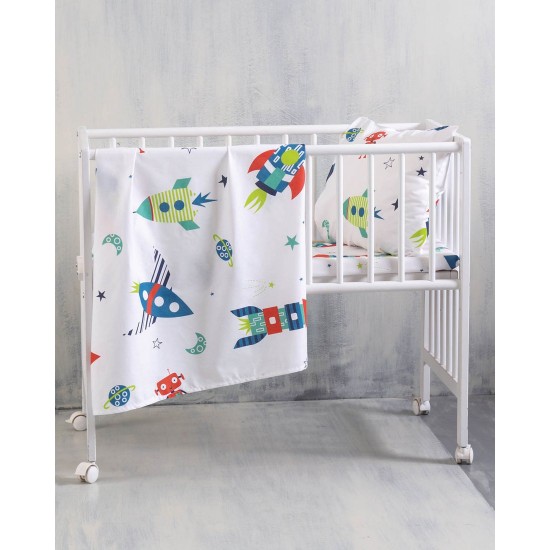 Πάντα Κούνιας Newborn Astronio Cotton Rythmos (43x200) 1Τεμ Πάντα Κούνιας Newborn Astronio Cotton Rythmos (43x200) 1Τεμ