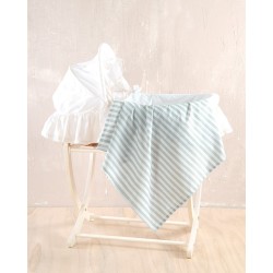 Σεντόνι Λίκνου Newborn Eloise Green Cotton Rythmos (80x110) 1Τεμ