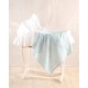 Σεντόνι Λίκνου Newborn Eloise Green Cotton Rythmos (80x110) 1Τεμ
