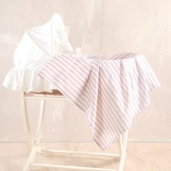Σεντόνι Λίκνου Newborn Eloise Beige Cotton Rythmos (80x110) 1Τεμ