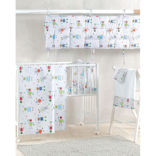 Πάντα Κούνιας Newborn Robot Chat Cotton Rythmos (43x200) 1Τεμ Πάντα Κούνιας Newborn Robot Chat Cotton Rythmos (43x200) 1Τεμ