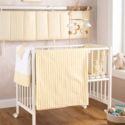 Σεντόνι Λίκνου Newborn Eloise Yellow Cotton Rythmos (80x110) 1Τεμ