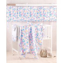 Παπλωματοθήκη Βρεφική Κούνιας Σετ Newborn Candy Cotton Rythmos (110x160) 2Τεμ