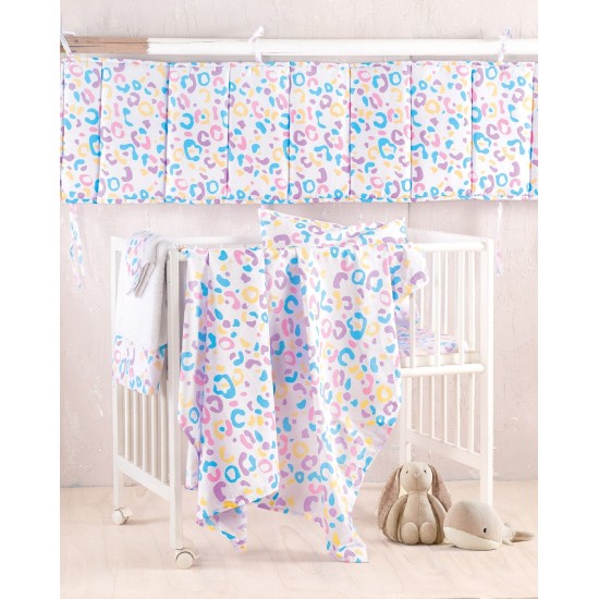 Σεντόνια Βρεφικά Κούνιας Σετ Newborn Candy Cotton Rythmos (120x160) 3Τεμ
