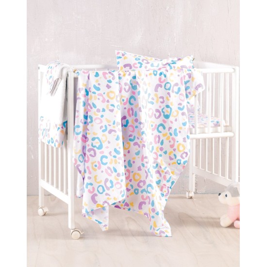 Σεντόνια Βρεφικά Κούνιας Σετ Newborn Candy Cotton Rythmos (120x160) 3Τεμ