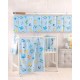 Σεντόνι Λίκνου Newborn Letterland Blue Cotton Rythmos (80x110) 1Τεμ
