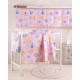 Πάντα Κούνιας Newborn Letterland Pink Cotton Rythmos (43x200) 1Τεμ