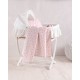 Σεντόνι Λίκνου New Born Tiny Heart Salmon Cotton Rythmos (80x110) 1Τεμ