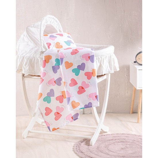 Σεντόνι Λίκνου New Born Zoey Cotton Rythmos (80x110) 1Τεμ