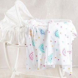 Πάπλωμα Βρεφικό Κούνιας Newborn Rainbow Cotton Rythmos (110x150) 1Τεμ