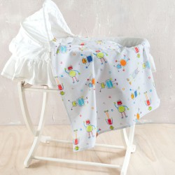 Πάπλωμα Βρεφικό Κούνιας Newborn Robot Chat Cotton Rythmos (110x150) 1Τεμ