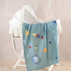 Σεντόνι Λίκνου Newborn Rocket Cotton Rythmos (80x110) 1Τεμ