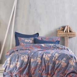 Πάπλωμα Μονό Σετ Next Doca Blue Polycotton Rythmos (160x240) 2Τεμ