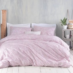 Σεντόνια Υπέρδιπλα Σετ Symbol Harpia Pink Cotton Rythmos (165x205+30 ) Με Λάστιχο 4Τεμ