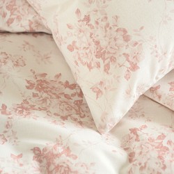 Σεντόνια Μονά Σετ Next Gardenia Pink Polycotton Rythmos (105x205+30 ) Με Λάστιχο 3Τεμ