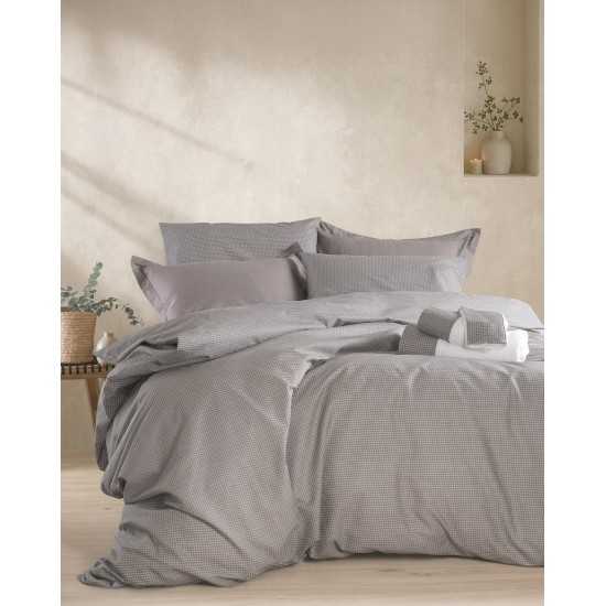 Σεντόνια King Σετ Next Imperial Grey Polycotton Rythmos (260x280) 4Τεμ