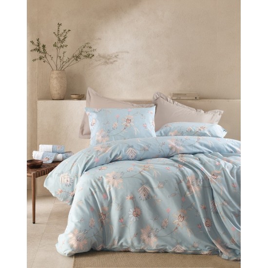 Πάπλωμα Μονό Σετ Next Nezure L.Blue Polycotton Rythmos (160x240) 2Τεμ