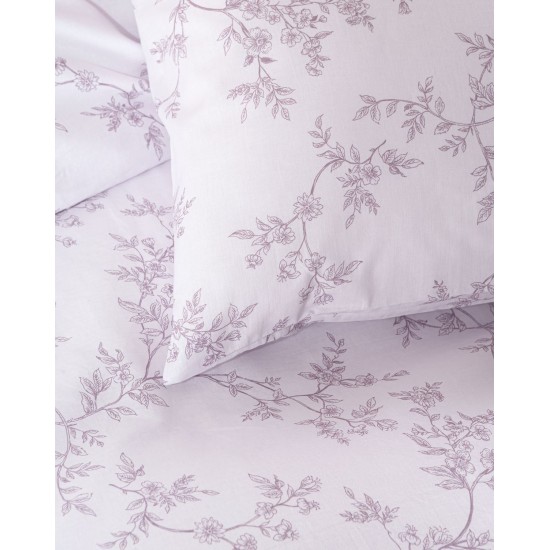 Κουβερλί Μονό Σετ Symbol Odet Mauve Cotton Rythmos (160x240) 2Τεμ Κουβερλί Μονό Σετ Symbol Odet Mauve Cotton Rythmos (160x240) 2Τεμ