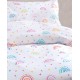 Κουβερλί Παιδικό Μονό Σετ Kids Rainbow Cotton Rythmos (160x240) 2Τεμ