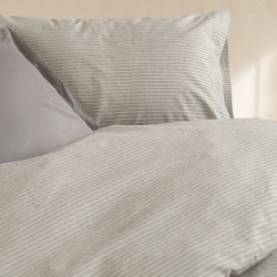 Σεντόνια Υπέρδιπλα Σετ Nova Sand Beige Cotton Rythmos (165x205+30 ) Με Λάστιχο 4Τεμ