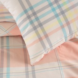 Σεντόνια Υπέρδιπλα Σετ Nova Frame Salmon Cotton Rythmos (230x260) 4Τεμ
