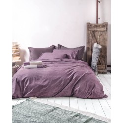 Σεντόνια Μονά Σετ Diva Charisma Mauve Cotton Rythmos (160x260) 3Τεμ