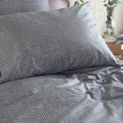 Παπλωματοθήκη Υπέρδιπλη Σετ Diva Pacify Grey Cotton Rythmos (225x250) 3Τεμ