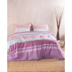 Σεντόνια Μονά Σετ Diva Boost Pink Cotton Rythmos (160x260) 3Τεμ