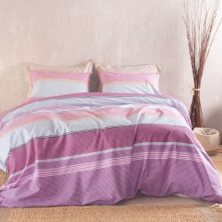 Κουβερλί Μονό Σετ Diva Boost Pink Cotton Rythmos (160x240) 2Τεμ