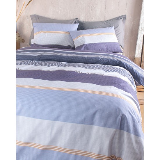 Κουβερλί Μονό Σετ Diva Boost Blue Cotton Rythmos (160x240) 2Τεμ Κουβερλί Μονό Σετ Diva Boost Blue Cotton Rythmos (160x240) 2Τεμ