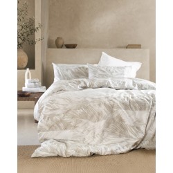 Σεντόνια Μονά Σετ Symbol Topaz Beige Cotton Rythmos (160x260) 3Τεμ