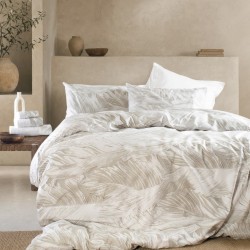 Κουβερλί Μονό Σετ Symbol Topaz Beige Cotton Rythmos (160x240) 2Τεμ