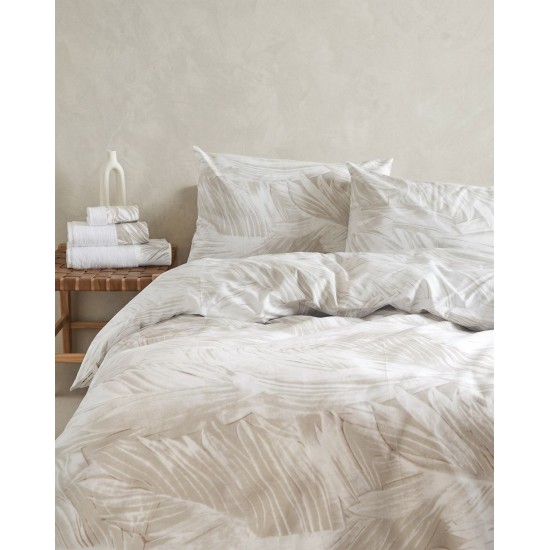 Σεντόνια Μονά Σετ Symbol Topaz Beige Cotton Rythmos (105x205+30 ) Με Λάστιχο 3Τεμ