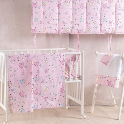 Πάντα Κούνιας Newborn Pop Hearts Cotton Rythmos (43x200) 1Τεμ Πάντα Κούνιας Newborn Pop Hearts Cotton Rythmos (43x200) 1Τεμ