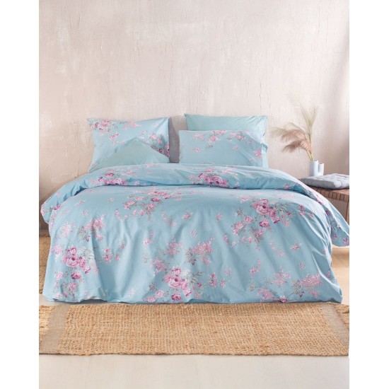 Σεντόνια Μονά Σετ Nova Springtime Blue Cotton Rythmos (160x260) 3Τεμ Σεντόνια Μονά Σετ Nova Springtime Blue Cotton Rythmos (160x260) 3Τεμ