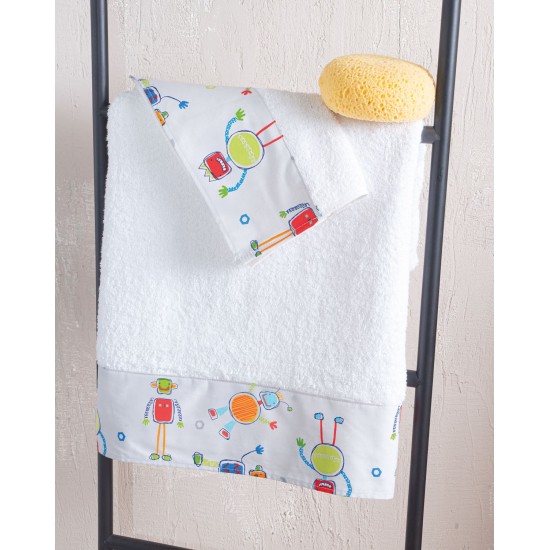 Πάντα Κούνιας Newborn Robot Chat Cotton Rythmos (43x200) 1Τεμ Πάντα Κούνιας Newborn Robot Chat Cotton Rythmos (43x200) 1Τεμ