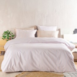 Παπλωματοθήκη Υπέρδιπλη Σετ Diva Eloise Beige Cotton Rythmos (225x250) 3Τεμ