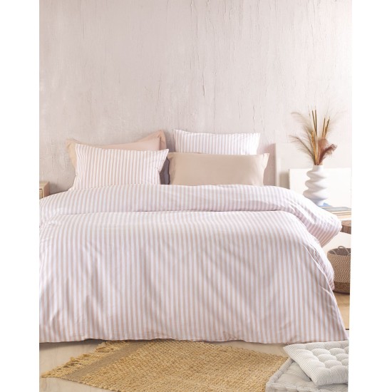 Παπλωματοθήκη Μονή Σετ Diva Eloise Beige Cotton Rythmos (160x250) 2Τεμ Παπλωματοθήκη Μονή Σετ Diva Eloise Beige Cotton Rythmos (160x250) 2Τεμ