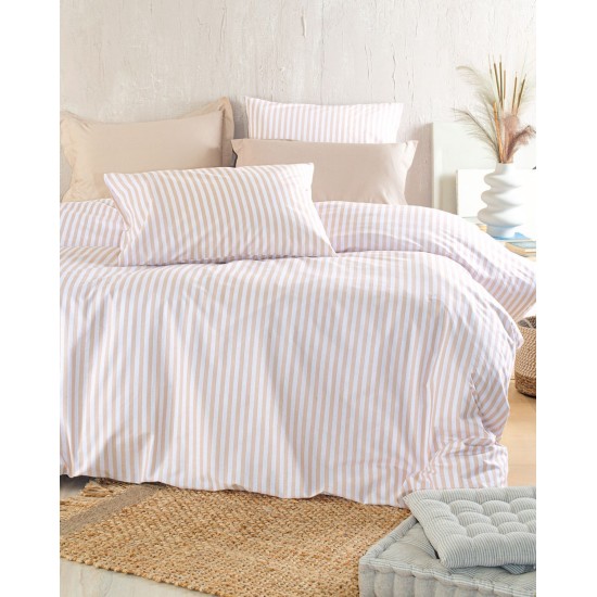 Παπλωματοθήκη Μονή Σετ Diva Eloise Beige Cotton Rythmos (160x250) 2Τεμ Παπλωματοθήκη Μονή Σετ Diva Eloise Beige Cotton Rythmos (160x250) 2Τεμ