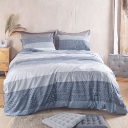 Σεντόνια King Σετ Next Robin Blue Polycotton Rythmos (260x280) 4Τεμ