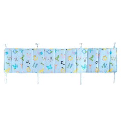Πάντα Κούνιας Newborn Letterland Blue Cotton Rythmos (43x200) 1Τεμ