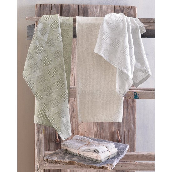 Πετσέτες Κουζίνας Σετ Kitchen Canaria Cotton Rythmos (45x68) 3Τεμ