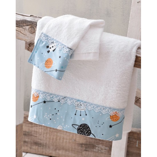Πετσέτες Παιδικές Σετ Newborn Astroword Cotton Rythmos 2Τεμ