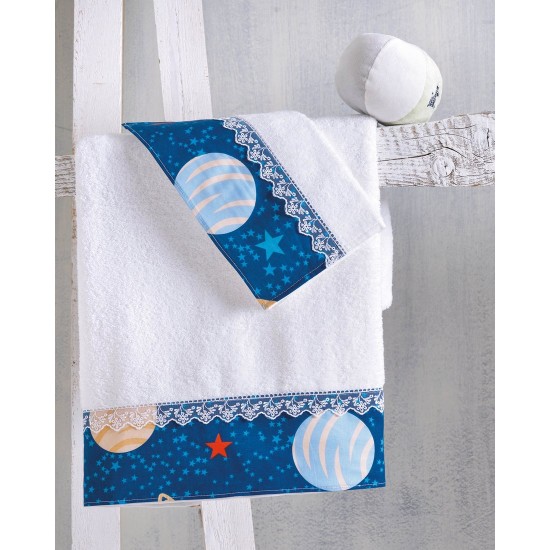 Πετσέτες Βρεφικές Σετ Bath Space Odyssey Cotton Rythmos 2Τεμ